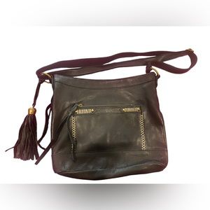 Black Lucky Brand Purse With Tassel
